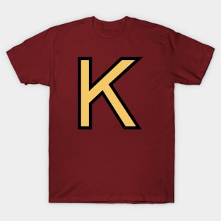 Funky Yellow Letter K T-Shirt